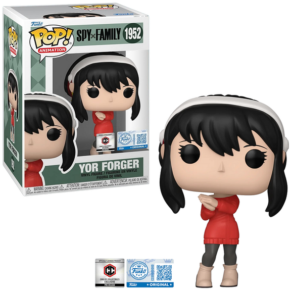 Yor Forger #1952 Spy x Family Funko Pop red sweater in and out of box