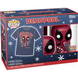 Deadpool #400 Marvel Holiday Funko Pop! & Tee Size XL in original display packaging