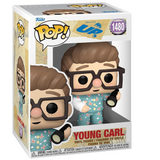 Young Carl #1480 Disney UP Funko Pop inside the box.