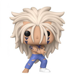 Yusuke #877 Yu Yu Hakusho Funko Pop! Animation Hot Topic Exclusive standing out of box with Spirit Gun pose.