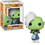 Zamasu 316 Dragon Ball Super Funko Pop in box and out of box with green skin and Kai outfit