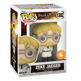 Zeke Jaeger #1302 Funko Pop Animation Crunchyroll Exclusive in box  
