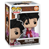 Zeldris #1501 Seven Deadly Sins Funko Pop displayed inside the box, front view