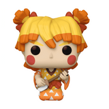 Zenitsu Agatsuma Funko Pop #1531 Kimono displayed out of the box showing full character details
