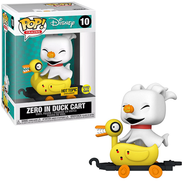 Zero in Duck Cart #10 - Nightmare Before Christmas Funko Pop! Trains [Gitd Hot Topic Exclusive]