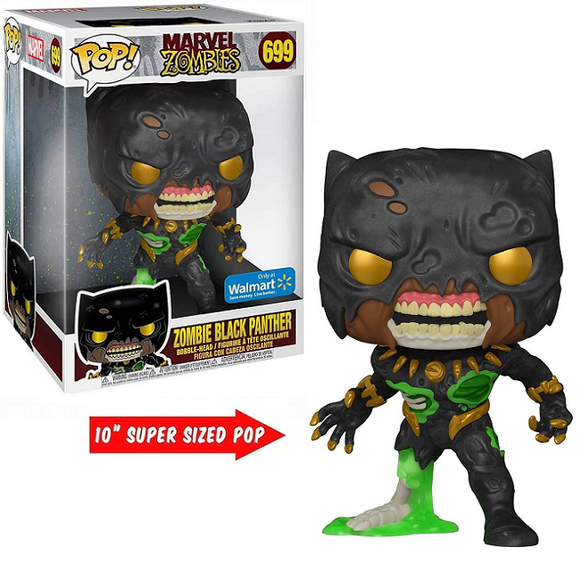 Zombie Black Panther #699 – Marvel Zombies Funko Pop!  [10-Inch WalMart Exclusive] [Minor Box Damage]