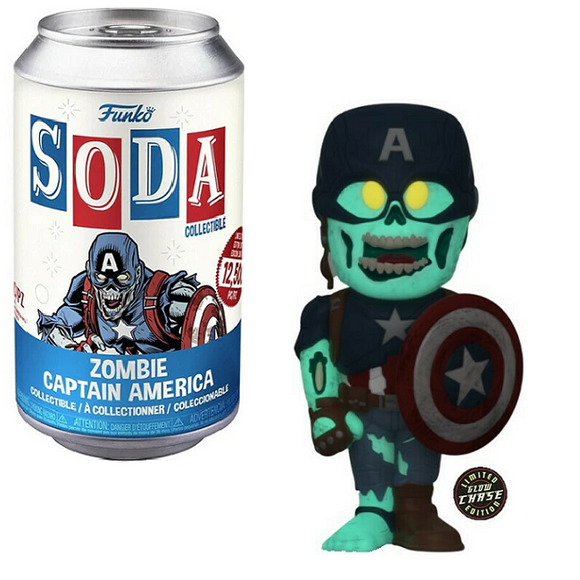 Zombie Captain America - Marvel What If Funko Soda [Gitd Opened Chase]