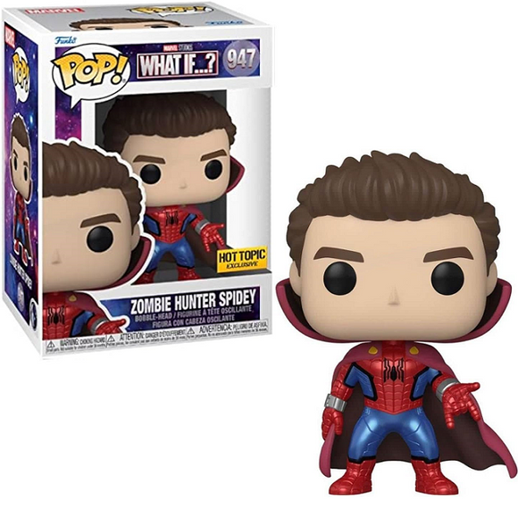 Zombie Hunter Spidey #947 - Marvel What If Funko Pop! [Hot Topic Exclusive]