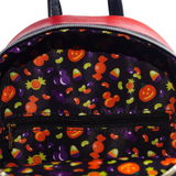 Loungefly Donald Duck Devil mini backpack red cosplay design Disney EE exclusive inside liner