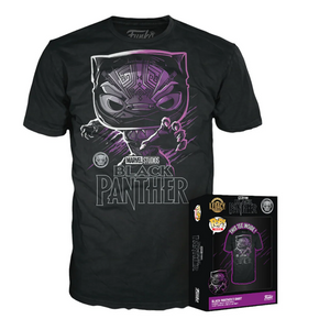 Black Panther Funko Pop! Tee in box and out of box