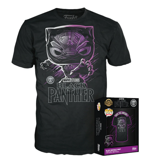 Black Panther Funko Pop! Tee in box and out of box