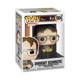 Dwight Schrute #1004 Funko Pop in retail window display box – The Office