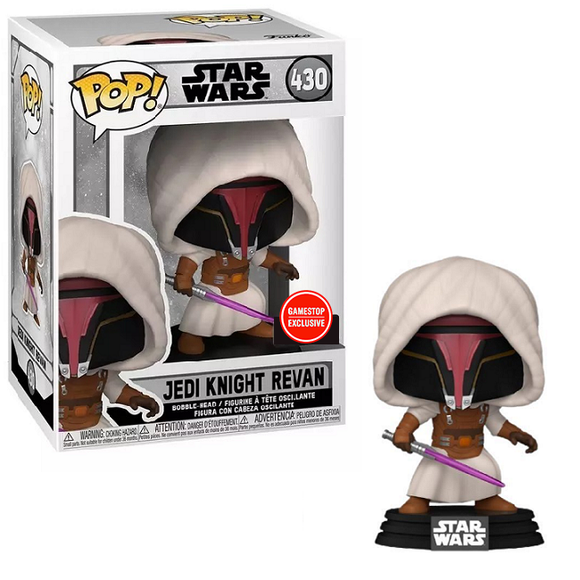 Jedi Knight Revan #430 Star Wars GameStop Exclusive Funko Pop! in box and out of box