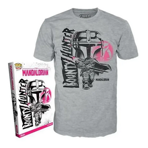Mandalorian Mando & The Child Funko Pop! Tee in box and out of box