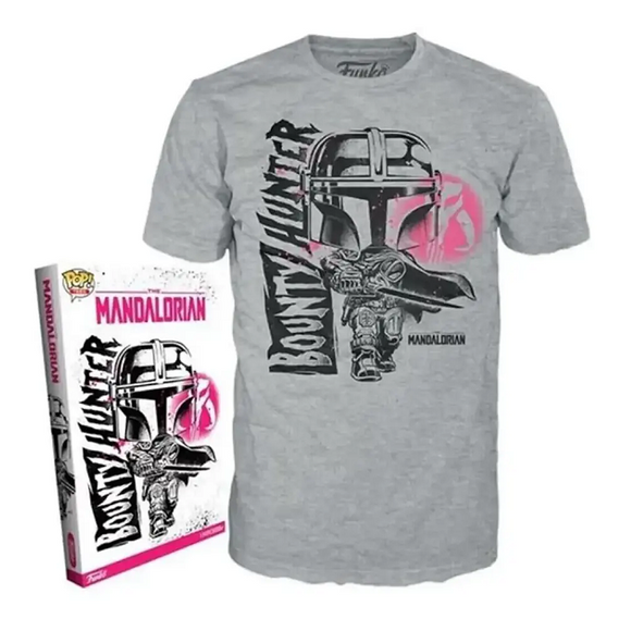 Mandalorian Mando & The Child Funko Pop! Tee in box and out of box