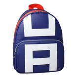 UA High School My Hero Academia Funko mini backpack front view blue design