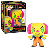 Pennywise #55 IT Black Light Entertainment Earth Exclusive Funko Pop Movies figure in box and out of box