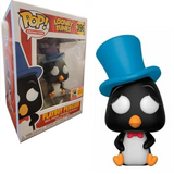 Playboy Penguin #396 2018 SDCC Funko Pop shown in box and out of box