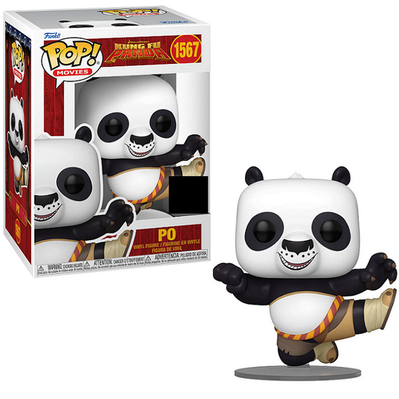 Po #1567 Kung Fu Panda Funko Pop in box and out of box glam shot