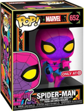 Spider-Man #652 - Marvel Funko Pop! [Re-Release Blacklight Target Exclusive] in box glam shot