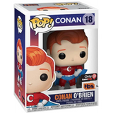 Conan O’Brien Super Suit #18 Funko Pop! in display box