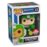 Gyro Attack #13 Mega Man Funko Pop 8-Bit Glow in the Dark Canadian Convention Exclusive in box