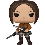 Ymir #461 Attack on Titan Funko Pop figure out of box holding dual blades in Scout Regiment uniform
