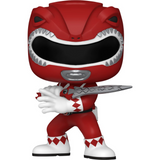 Red Ranger #1374 Power Rangers 30th Funko Pop! TV out of box holding blade