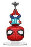 Spider-Man #259 Homecoming Funko Pop hanging upside down out of box