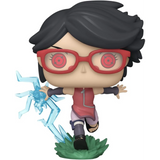 Sarada with Sharingan #1358 Boruto Funko Pop! vinyl figure out of box with lightning chakra effect