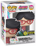 Sarada with Sharingan #1358 Boruto GITD EE Exclusive Funko Pop! in display box