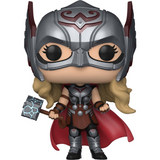 Mighty Thor #1041 Funko Pop Marvel Thor Love and Thunder figure out of box with helmet armor and Mjolnir