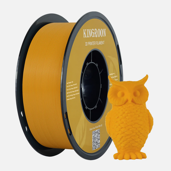 KINGROON PLA Basic filament spool with 3D printed owl model