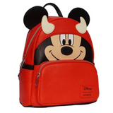 Loungefly Devil Mickey Halloween mini backpack red Disney EE exclusive side view