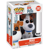 Max #293 The Secret Life of Pets Flocked BAM Exclusive Funko Pop in box only