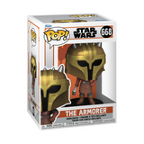 The Armorer #668 Star Wars The Mandalorian Funko Pop! in window display box