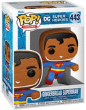 Gingerbread Superman #443 DC Holiday Funko Pop in display box