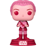 Princess Leia #589 Star Wars Valentines Funko Pop figure holding heart gift out of box