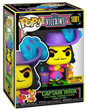 Captain Hook #1081 Disney Villains Blacklight Funko Pop! in display box