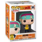 Bulma 385 Dragon Ball Z Funko Pop in box with teal hair and yellow outfit