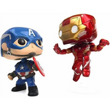 Captain America and Iron Man Civil War Funko Pop! out of box