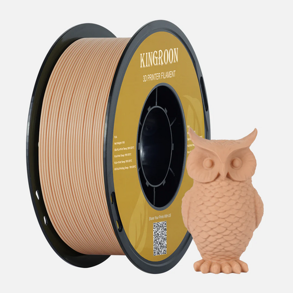 KINGROON PLA Basic filament spool with 3D printed owl model
