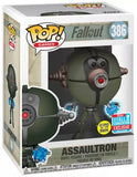 Assaultron #386 Fallout Funko Pop Glow-in-the-Dark 2018 Fall Convention Exclusive in box