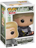 Power Armor (Unmasked Female) #67 Funko Pop! Fallout GameStop Exclusive in display box