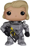 Power Armor (Unmasked Female) #67 Funko Pop! vinyl figure out of box with silver armor and blonde hair