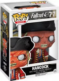 John Hancock #77 Funko Pop! Fallout 4 collectible in display box with signature outfit