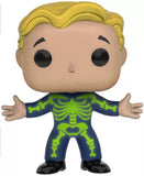 Vault Boy Adamantium Skeleton #99 Funko Pop! out of box with neon green skeleton suit
