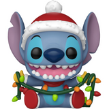 Stitch With Lights #1504 Lilo & Stitch Funko Pop! Holiday out of box