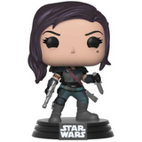 Cara Dune #327 Star Wars The Mandalorian Funko Pop figure out of box holding blaster and dagger