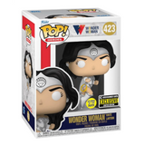 Wonder Woman White Lantern #423 WW 80th Funko Pop Heroes GITD Entertainment Earth Exclusive figure in box